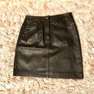 Black Leather Skirt